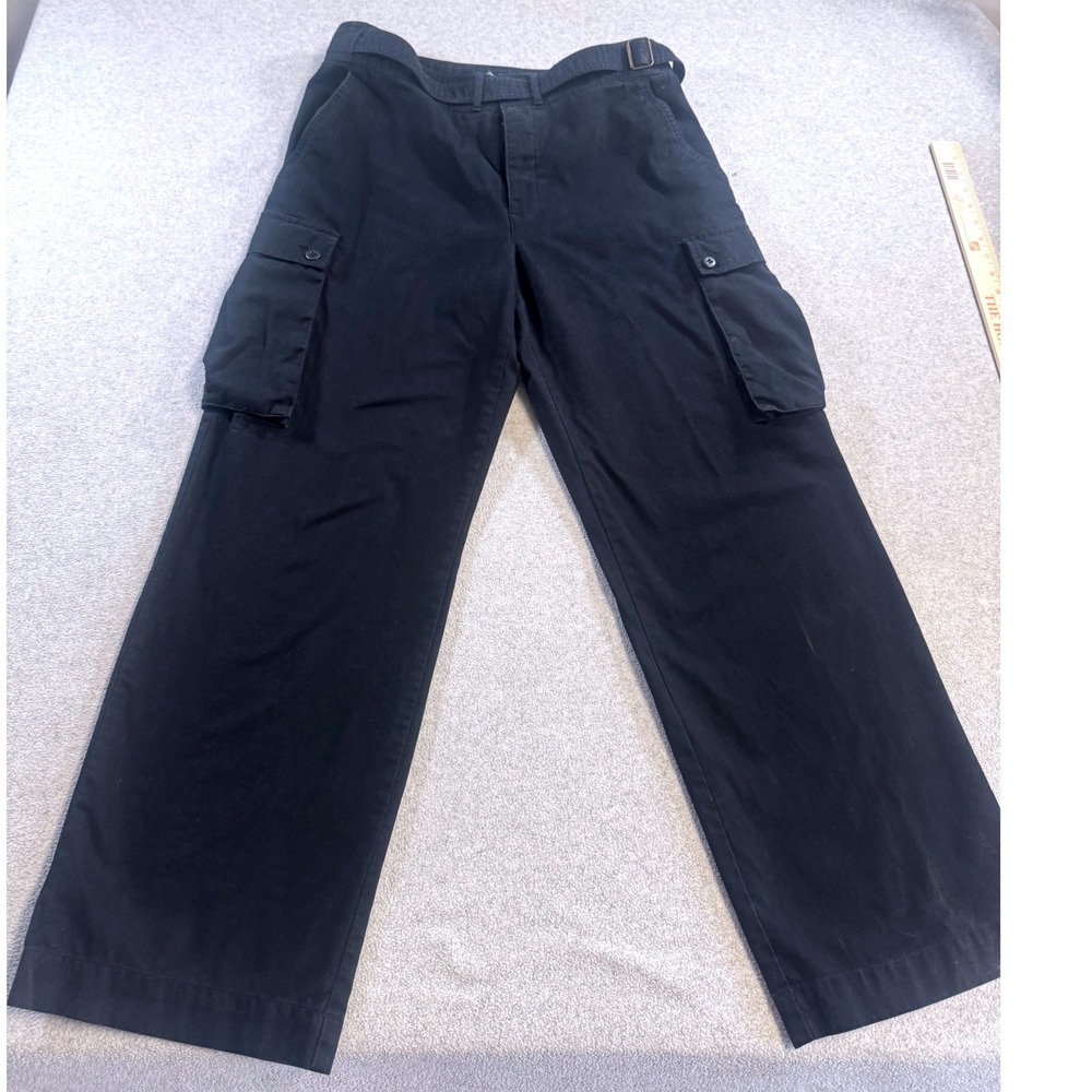 Lauren Ralph Lauren‎ Cargo Pants Women 12 Black Excellent Utility Straight Leg